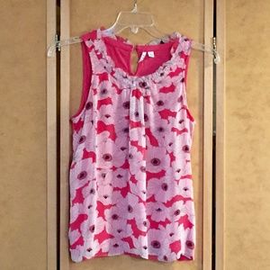 ELLE Sleeveless Patterned Top